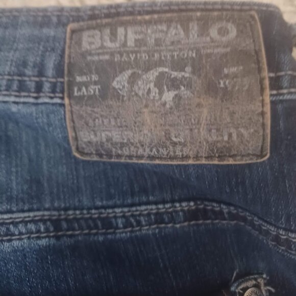 Buffalo David Bitton Men’s Brady-X Straight Stretch Jeans 36×34 Medium Blue Wash - Picture 1 of 10